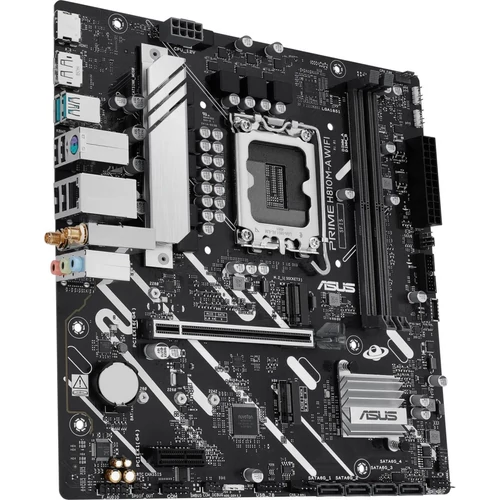 Asus Alaplap - Intel PRIME H810M-A WIFI s1851 (B860, 2xDDR5 6400+MHz, 4xSATA3, 2xM.2, HDMI+DP)