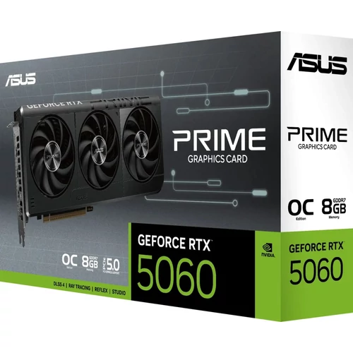 Asus Videokártya - nVidia PRIME-RTX5060-O8G (8192MB, GDDR7, 128bit, 1xHDMI, 3xDP)
