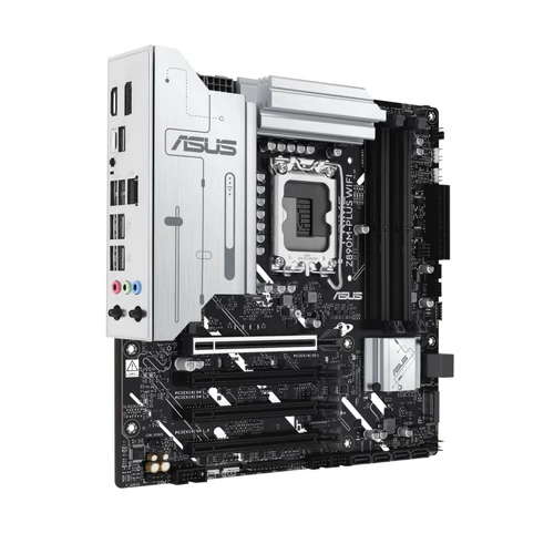 Asus Alaplap - Intel PRIME Z890M-PLUS WIFI LGA1851 (Z890, ATX, 4xDDR5 8666+MHz, 6xSATA3, 3xM.2, HDMI+DP+Type-C)