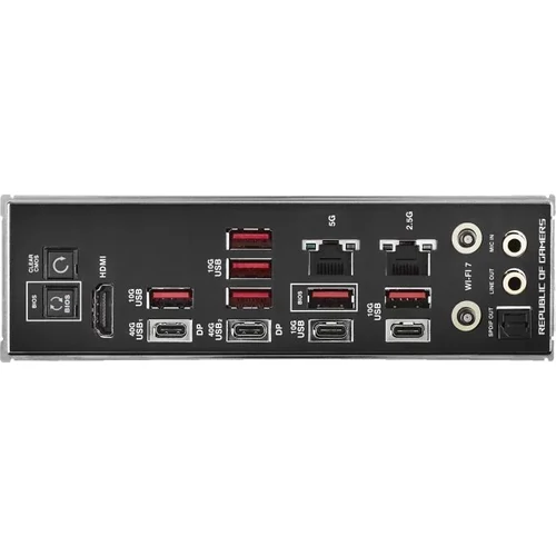 Asus Alaplap - AMD ROG CROSSHAIR X870E HERO AM5 (X870, ATX, 4xDDR5 8600+MHz, 4xSATA3, 5x M.2, HDMI+2xUSB4)