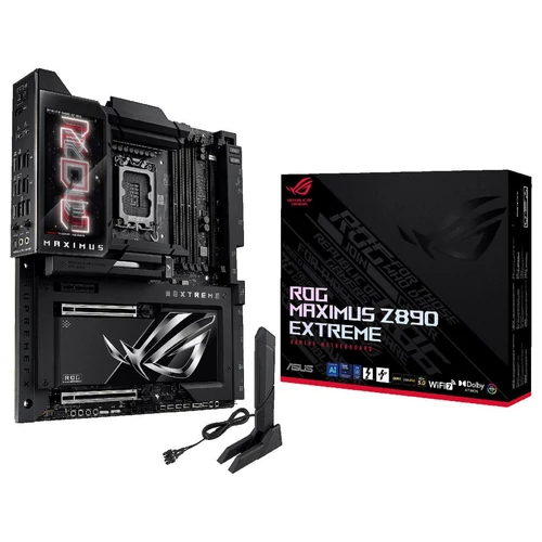 Asus Alaplap - Intel ROG MAXIMUS Z890 EXTREME LGA1851 (Z890, ATX, 4xDDR5 9200+MHz, 4xSATA3, 6xM.2, HDMI+2xThunderbolt)