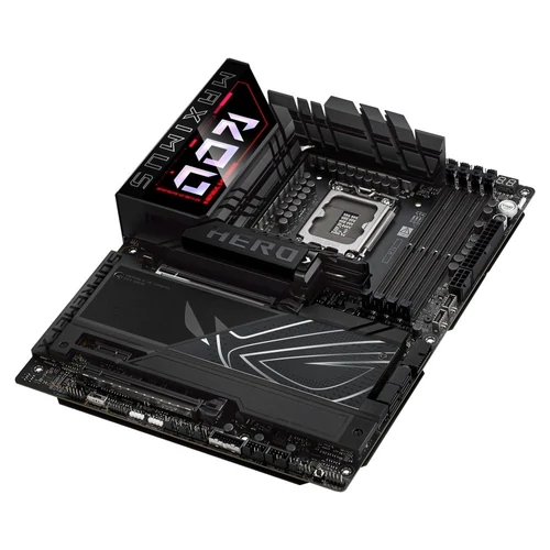 Asus Alaplap - Intel ROG MAXIMUS Z890 HERO LGA1851 (Z890, ATX, 4xDDR5 9200+MHz, 4xSATA3, 6xM.2, HDMI+2xThunderbolt)