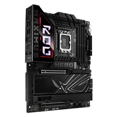 Asus Alaplap - Intel ROG MAXIMUS Z890 HERO LGA1851 (Z890, ATX, 4xDDR5 9200+MHz, 4xSATA3, 6xM.2, HDMI+2xThunderbolt)