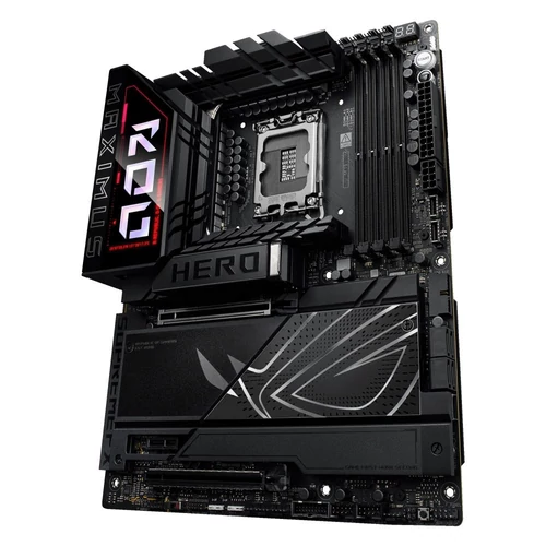 Asus Alaplap - Intel ROG MAXIMUS Z890 HERO LGA1851 (Z890, ATX, 4xDDR5 9200+MHz, 4xSATA3, 6xM.2, HDMI+2xThunderbolt)