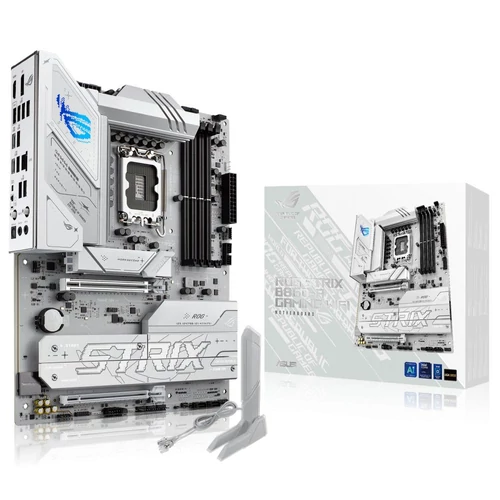 Asus Alaplap - Intel ROG STRIX B860-A GAMING WIFI s1851 (B860, 4xDDR5 8600+MHz, 4xSATA3, 4xM.2, HDMI+DP+Thunderbolt4)