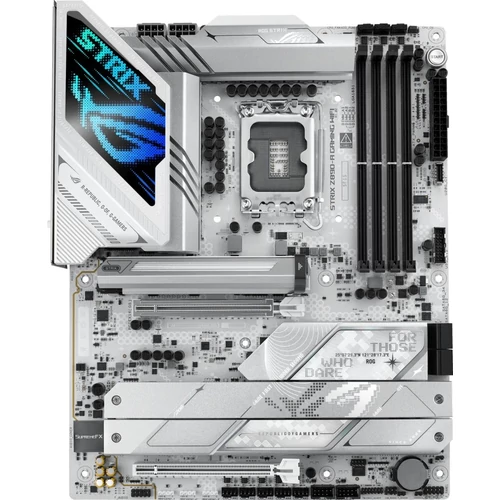 Asus Alaplap - Intel ROG STRIX Z890-A GAMING WIFI LGA1851 (Z890, ATX, 4xDDR5 9066+MHz, 4xSATA3, 7xM.2, HDMI+DP)