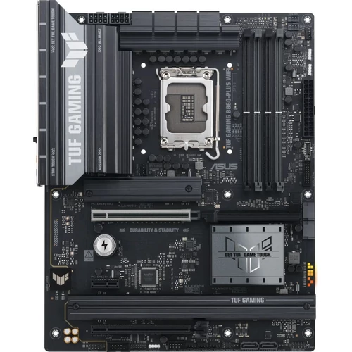 Asus Alaplap - Intel TUF GAMING B860-PLUS WIFI s1851 (B860, 4xDDR5 8666+MHz, 4xSATA3, 3xM.2, HDMI+DP+USB-C)