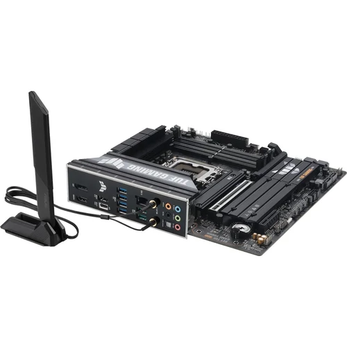Asus Alaplap - Intel TUF GAMING B860M-PLUS WIFI s1851 (B860, 4xDDR5 8800+MHz, 4xSATA3, 3xM.2, HDMI+DP+USB-C)
