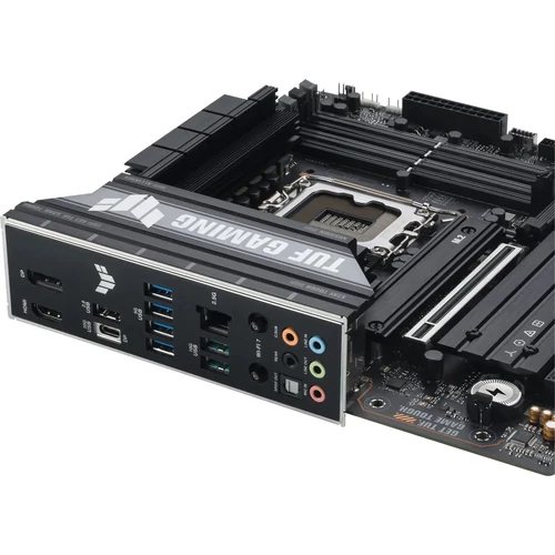 Asus Alaplap - Intel TUF GAMING B860M-PLUS WIFI s1851 (B860, 4xDDR5 8800+MHz, 4xSATA3, 3xM.2, HDMI+DP+USB-C)
