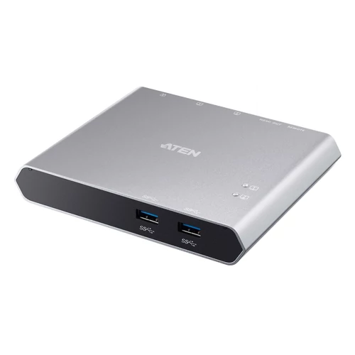 ATEN US3310 2-Port USB-C Gen 1 Dock Switch with Power Pass-through