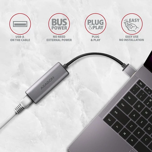 Axagon ADE-25R Type-A USB 3.2 - Gigabit Ethernet adapter