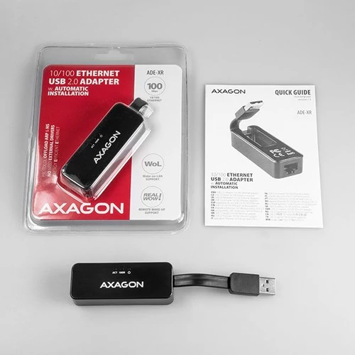 Axagon ADE-XR USB 2.0 - Fast Ethernet adapter