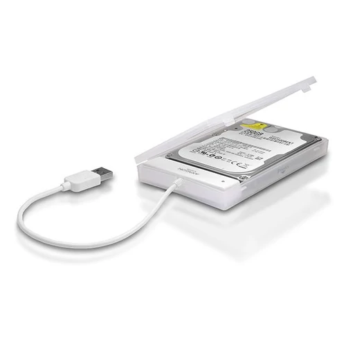 Axagon ADSA-1S USB 2.0 fehér külső HDD/SSD ház