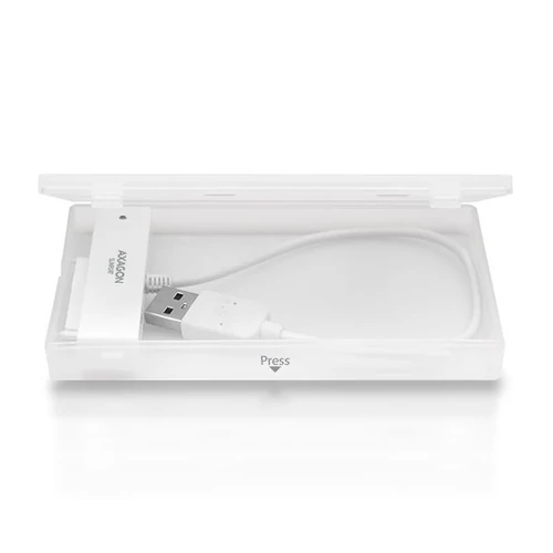 Axagon ADSA-1S USB 2.0 fehér külső HDD/SSD ház