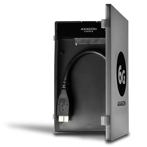 Axagon ADSA-1S6 USB 3.0 szürke külső SATA3 HDD/SSD ház