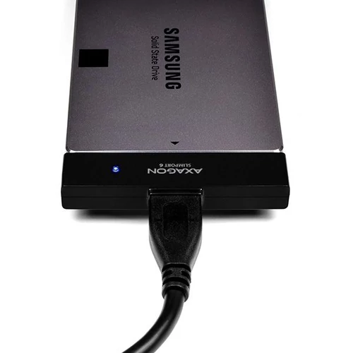 Axagon ADSA-1S6 USB 3.0 szürke külső SATA3 HDD/SSD ház