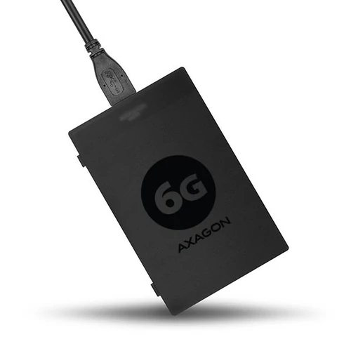 Axagon ADSA-1S6 USB 3.0 szürke külső SATA3 HDD/SSD ház