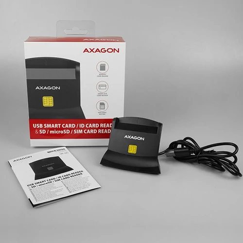Axagon CRE-SM2 USB 2.0 Smart / ID / SD / MicroSD / SIM kártyaolvasó