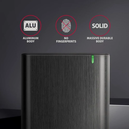 Axagon EE25-A6M USB 3.2 fekete csavar nélküli külső alumínium 2,5