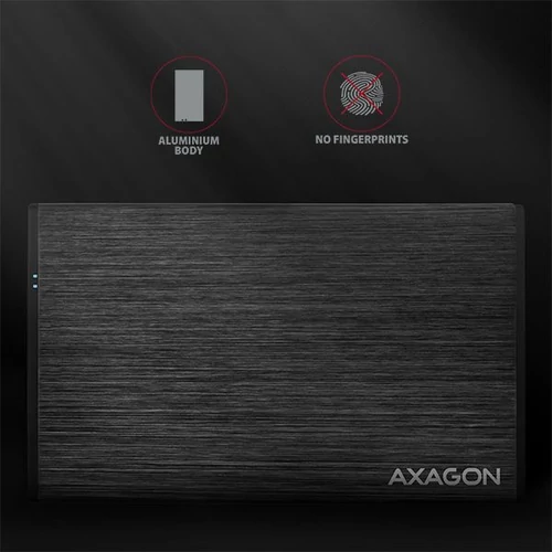 Axagon EE25-XA6 USB 3.0 fekete külső alumínium HDD/SSD ház