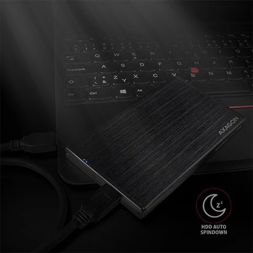 Axagon EE25-XA6 USB 3.0 fekete külső alumínium HDD/SSD ház
