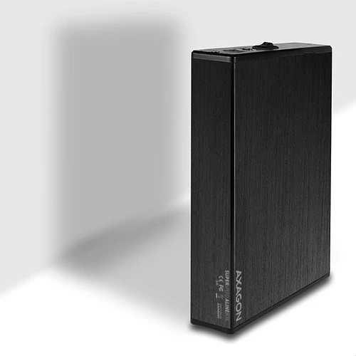 Axagon EE35-XA3 USB 3.0 fekete külső alumínium 3,5