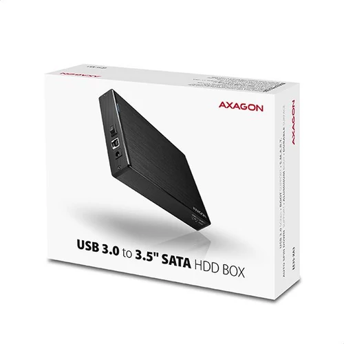 Axagon EE35-XA3 USB 3.0 fekete külső alumínium 3,5
