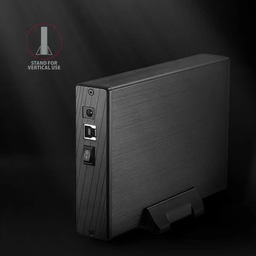 Axagon EE35-XA3 USB 3.0 fekete külső alumínium 3,5