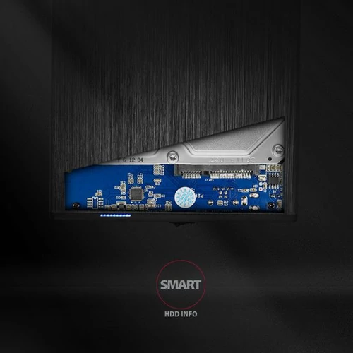 Axagon EE35-XA3 USB 3.0 fekete külső alumínium 3,5