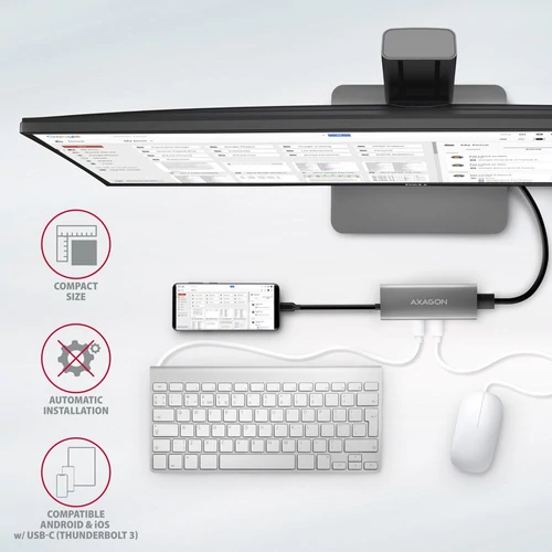 Axagon HMC-5G21 USB-C 10Gbps SPEEDSTER 5in1 hub