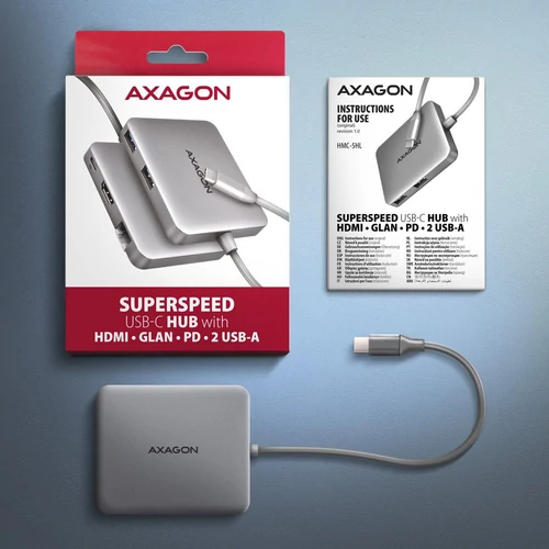 Axagon HMC-5HL SuperSpeed USB-C 5in1 hub