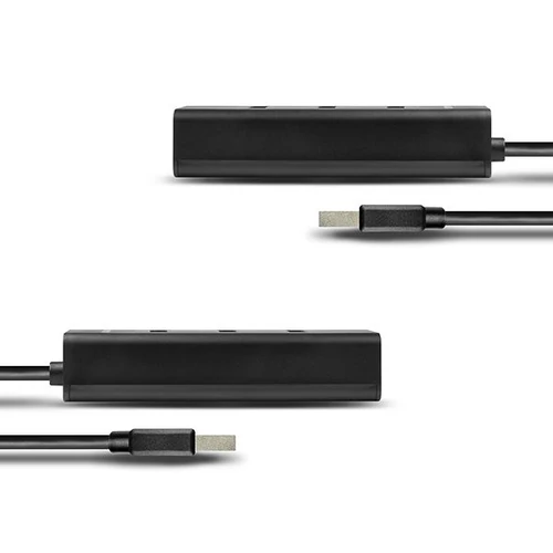 Axagon HUE-S2BP 4 portos USB3.0 gyorstöltő hosszú kábeles HUB tápegységgel