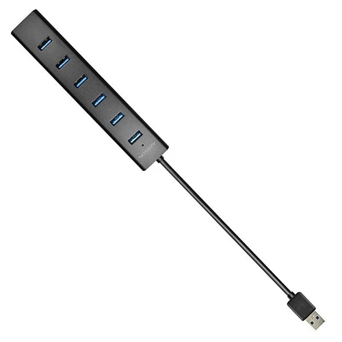 Axagon HUE-SA7BP 7 portos USB3.0 gyorstöltő fekete HUB