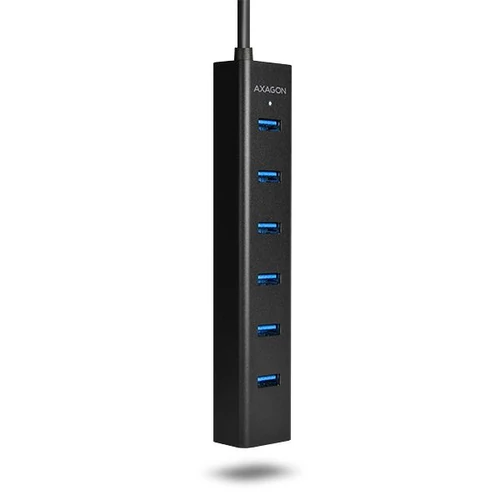 Axagon HUE-SA7BP 7 portos USB3.0 gyorstöltő fekete HUB