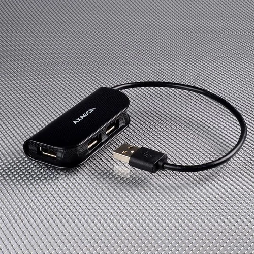 Axagon HUE-X4B 4 portos USB2.0 fekete HUB