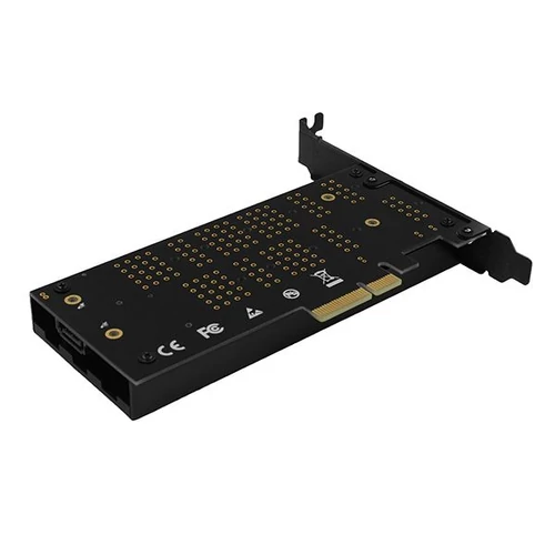 Axagon PCEM2-DC PCI-Express - NVME+NGFF M.2 hűtővel ellátott adapter