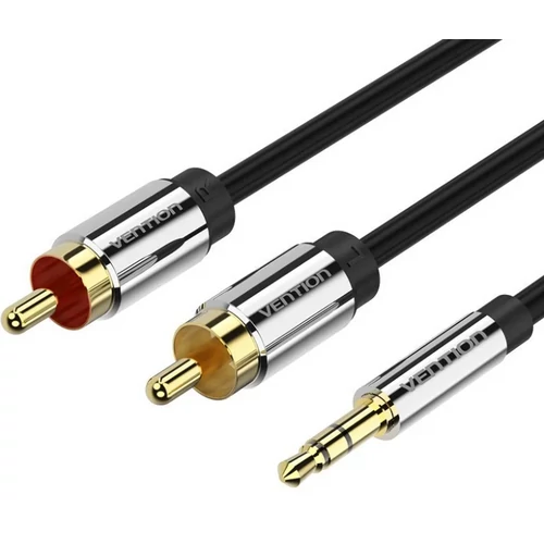KÁBEL 3.5mm jack/M -> 2*RCA/M, 1,5m, (audio), Vention