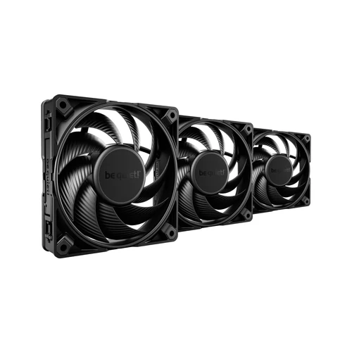 Be Quiet! CPU Water Cooler - SILENT LOOP 3 360mm Black (3x120mm, csatlakozó: 3pin, cső hossza: 400mm, fekete)