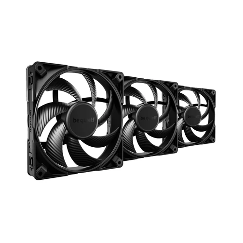 Be Quiet! CPU Water Cooler - SILENT LOOP 3 420mm Black (3x140mm, csatlakozó: 3pin, cső hossza: 400mm, fekete)