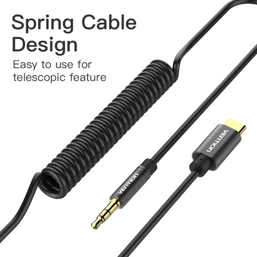 KÁBEL USB-C/M -> 3.5mm Jack, 1m, Vention