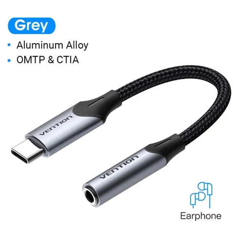 ADAPTER USB-C/M -> 3.5mm Jack, Vention