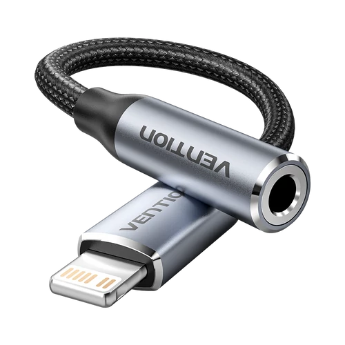 KÁBEL 3.5mm jack/F -> Lightning, 0,1m,Vention
