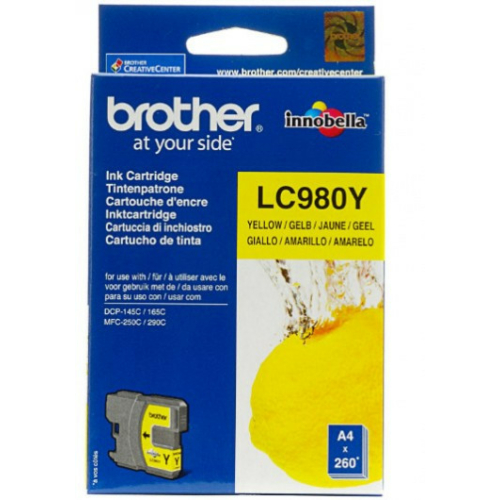 Brother LC980 sárga tintapatron (eredeti)