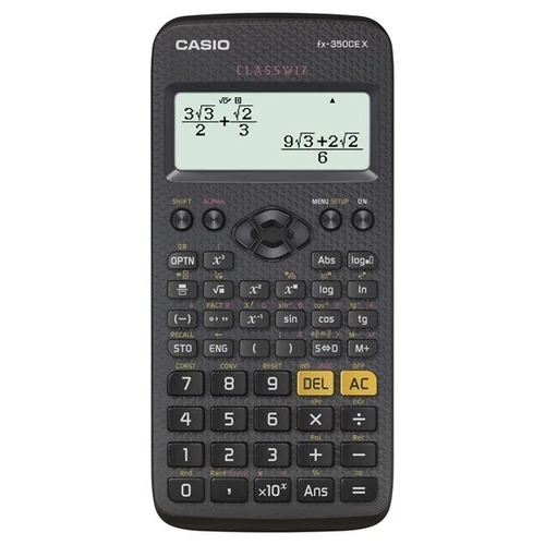 Számológép tudományos 379 funkciós Casio FX 350 CE X fekete