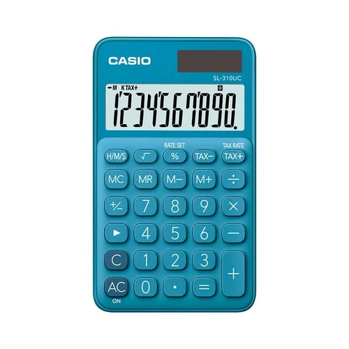 Zsebszámológép, 10 számjegy, CASIO 