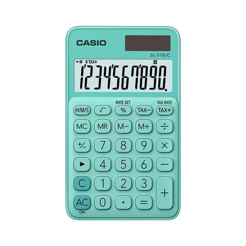 Zsebszámológép, 10 számjegy, CASIO 