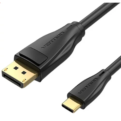 KÁBEL USB-C -> DP, 1,5m, (fekete), Vention