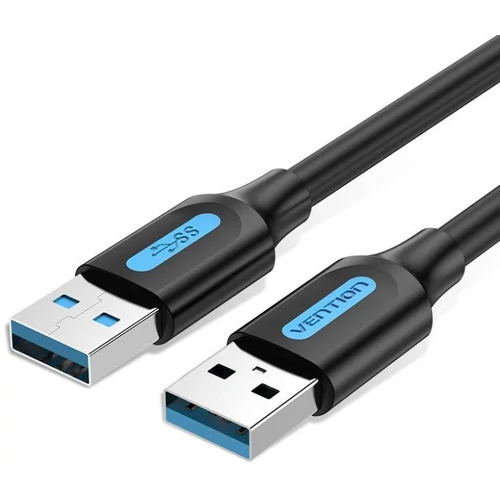 KÁBEL USB-A 3.0/M ->  USB-A 3.0/M, 1,5m,(PVC,fekete) Vention