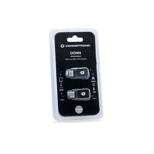 Conceptronic átalakító - DONN03G (USB-C to USB-A 3.0, fekete)