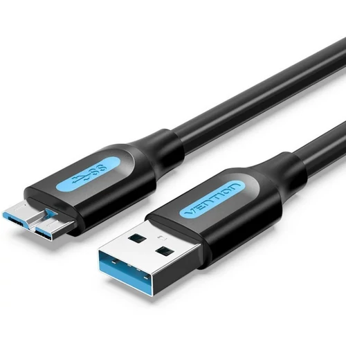KÁBEL USB-A 3.0/M -> Micro USB-B,  1m, (PVC,fekete)  Vention